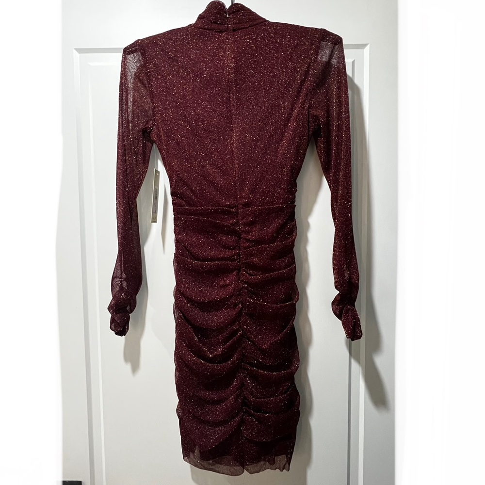 ELIZA J Ruched Shimmer Bodycon - Picture 5 of 12